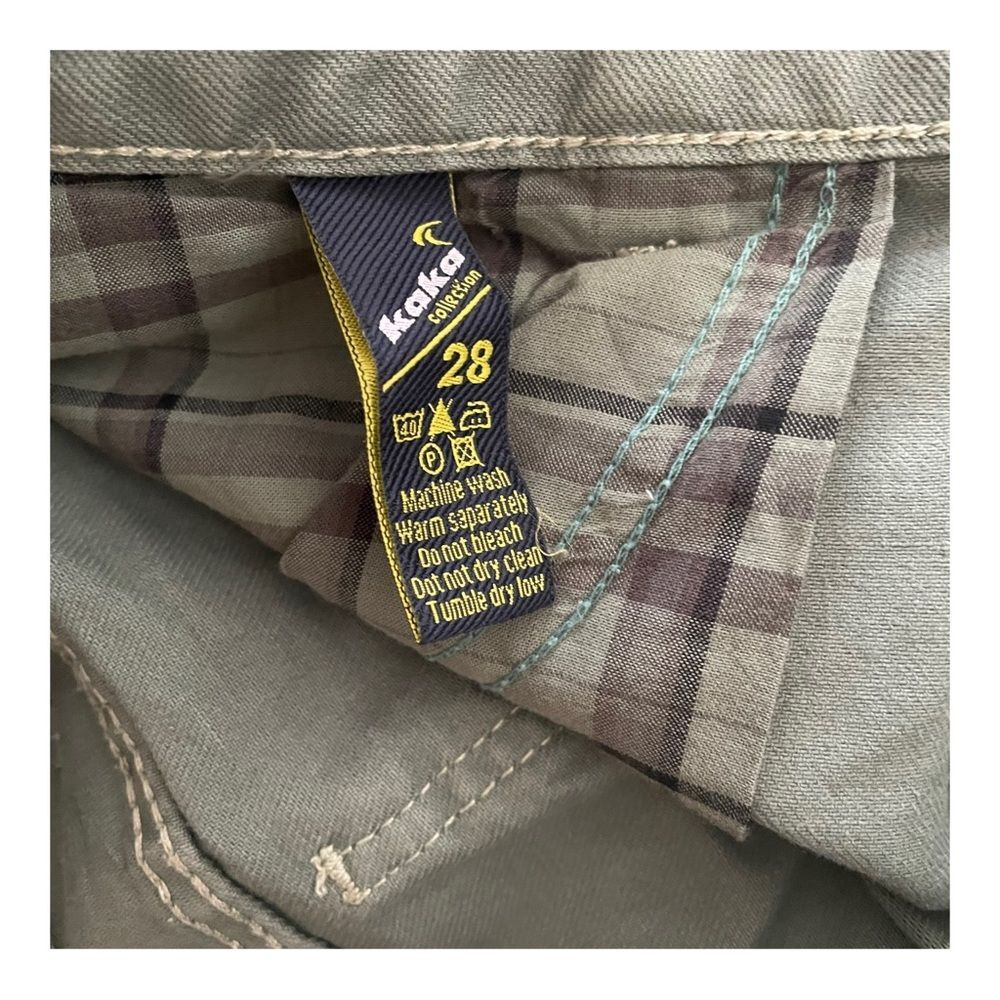 Kaka Premium  Green Denim Jeans Shorts Cut Off Size 28 Women’s. - Picture 2 of 7